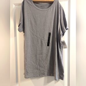 Torrid Light Grey Classic Fit Scoop Neck Tee